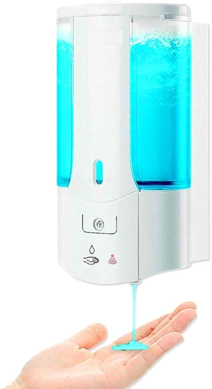 Hand Sanitiser Dispenser-400ml Automatic Soap Dispenser Touchless Sensor Hand Sanitizer Shampoo Detergent Dispenser Wall Mounted For Bathroom Kitchen