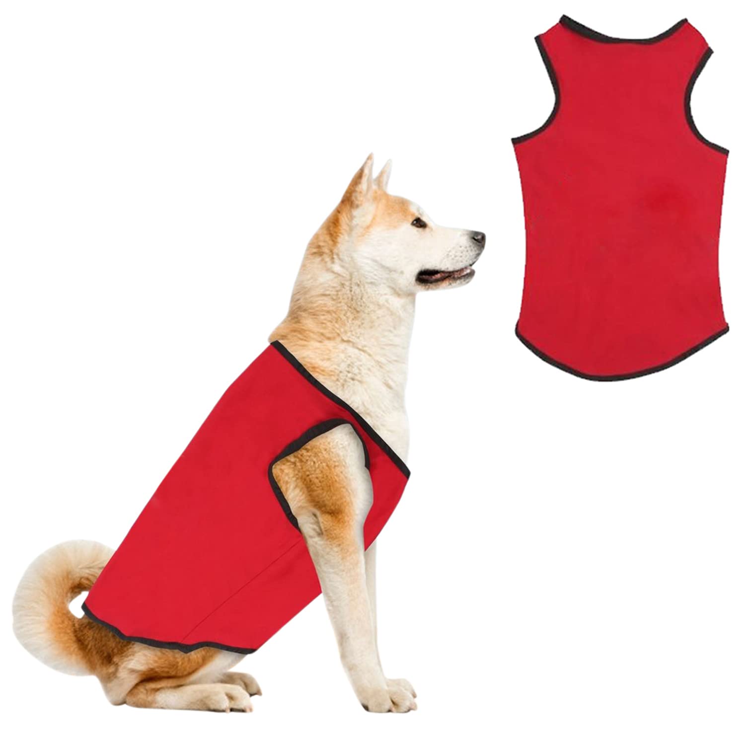 Western Era Soft Cotton Dog T-Shirt, Comfortable Dog Clothing, Sleeveless Vest Puppy Outfit, Apparel (XLarge - 26inches, Red) (B09SGFBLGS) Amazon Price History, Amazon Price Tracker