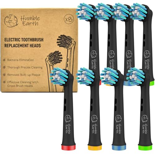 Humble Earth - Testine riciclabili Cross Clean compatibili con spazzolino elettrico Oral B Braun