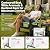 Y&M Adirondack Chair, Black Fire Pit Chairs, Outdoor Patio Chairs with Cup Holder, Weather Resistant HDPE Wooden Textured Patio Chairs, Perfect for Garden, Lawn, Deck, or Poolside