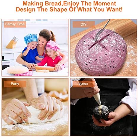 Podazz Bread Cutter Bread Lame Bread Scoring Tool Dough Bread Scoring Knife Tool with 5 Blades