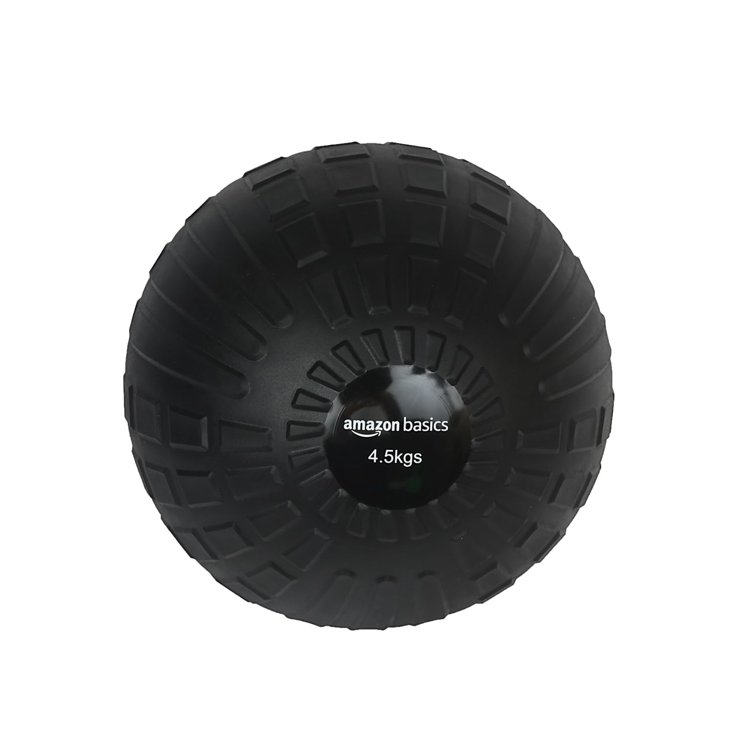 Amazon Basics Rubber Heavy Duty Slam Ball | Non-Slip Gripped Surface | Non-Bouncing | 4.5 Kg | for Strength Training, Core Workouts, Endurance Training | Black-image-23