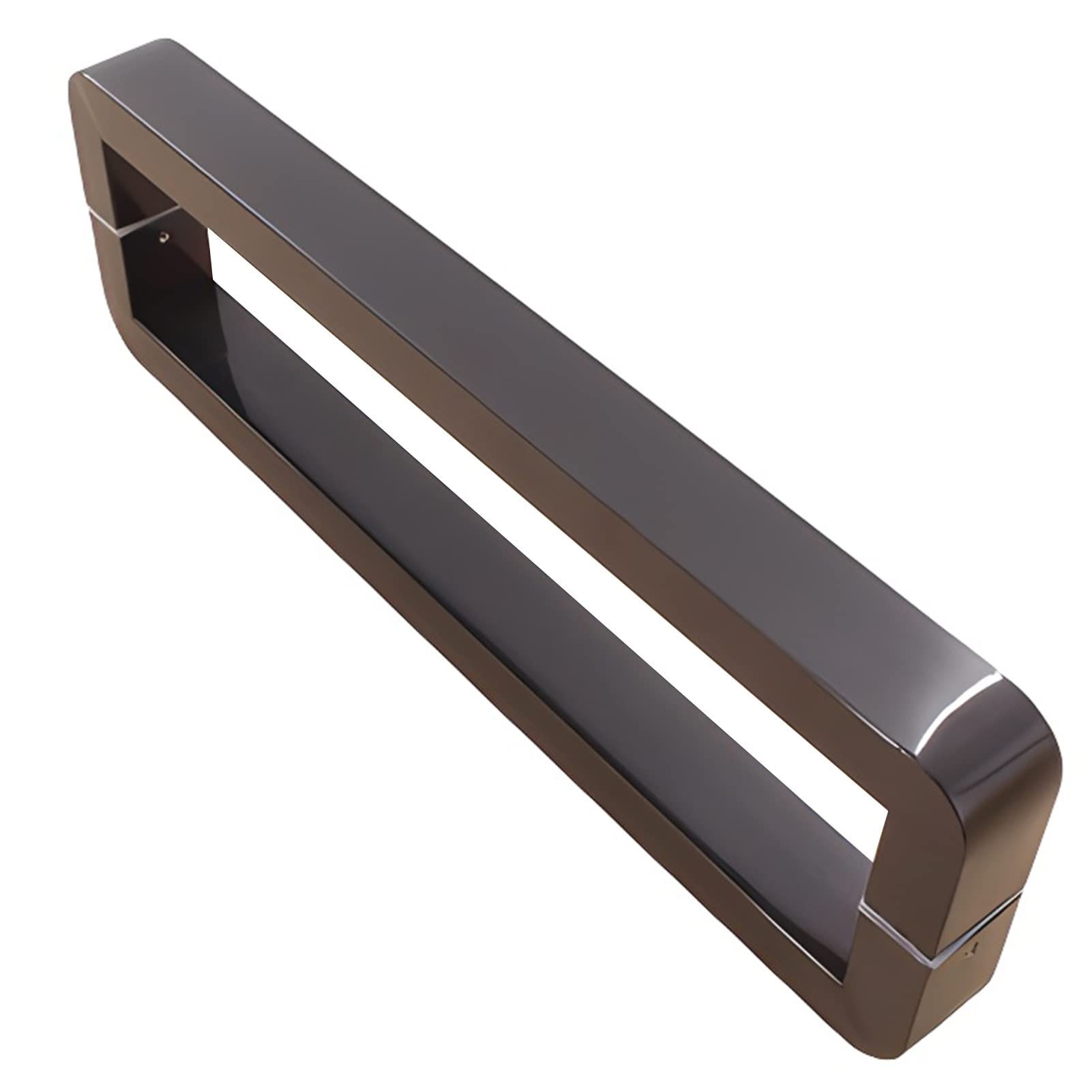 CWCQGH Stainless Steel Push Pull Door Handles,Entry Door Handle for Barn Kitchen, 24/32/47/59inch Long, Front Door/Office Glass Doors,Black2-42.5cm/16.7in