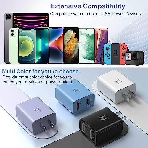 Costyle HNT-QC532 Quick Fast Charge 3.0 Wall Charger, Costyle 30W Dual Port Usb Wall Charger Plug 5V 2.4A High Speed Fast Charging Block thumb #3