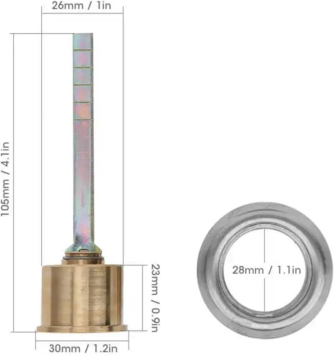 Mechanical Lock Copper Security Round Anti-Theft Interior Door Cylinder for Iron Wooden Safety Doors with 3 Keys