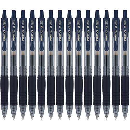Image of PILOT G2 Premium Gel Pens, Bold Point 1.0mm, Navy Ink, 14-Pack