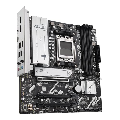 Image of ASUS Prime B840M-A WiFi-CSM AMD AM5 B840 mATX Motherboard, Advanced AI Ready, DDR5, PCIe 4.0 Ready, 3xM.2 Slots, Wi-Fi 6E, 2.5Gb LAN, DisplayPort, HDMI, USB 5Gbps Type-C, BIOS Flashback, Aura Sync