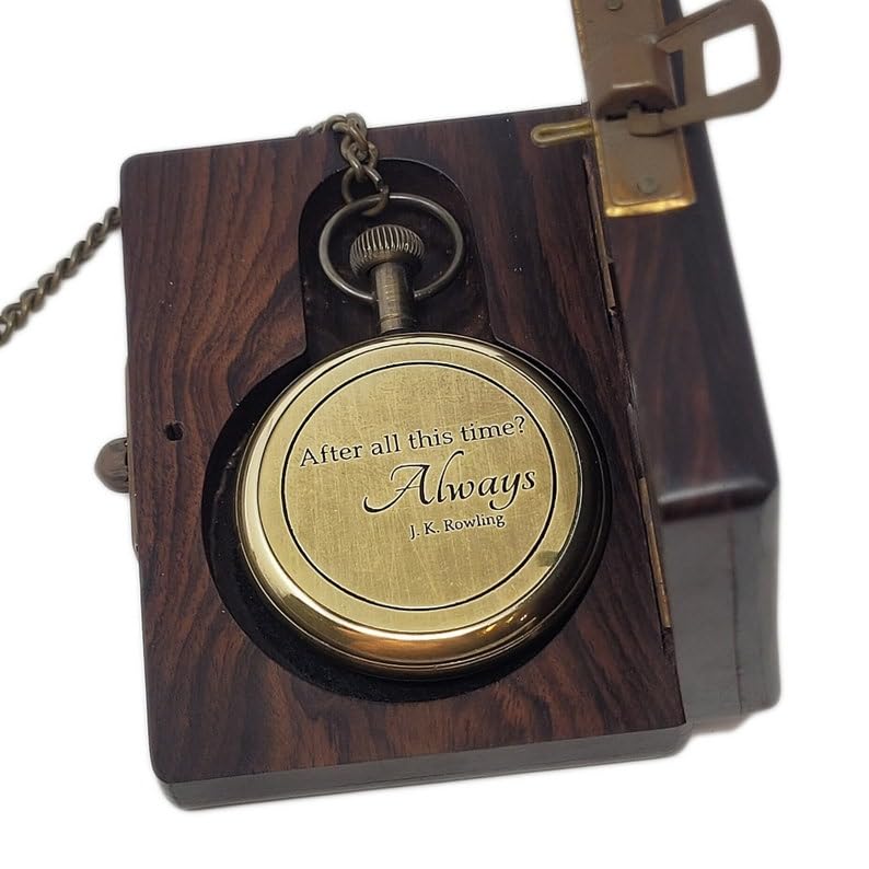 Reloj de bolsillo con caja de madera, reloj de bolsillo personalizado grabado, regalo para él, regalo para novio, padrinos de boda, regalo de Navidad, latón