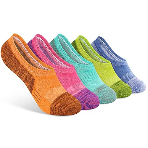 Image of Gonii Womens No Show Socks Athletic Ankle Socks Cushioned Running Low Cut | Breathable fabric, Reinforced toe heel, Thick sole pad, Anti-slip heel grip, Sweat-wicking, Anti-shrink, Sport & casual wear