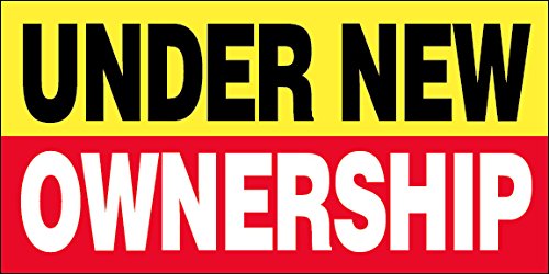 4 Less Co 18x48 Inch Under New Ownership Vinyl Banner Sign wrb