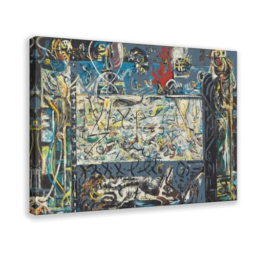 WCYB Poster Jackson Pollock cadre mural anti-reflet pour salon