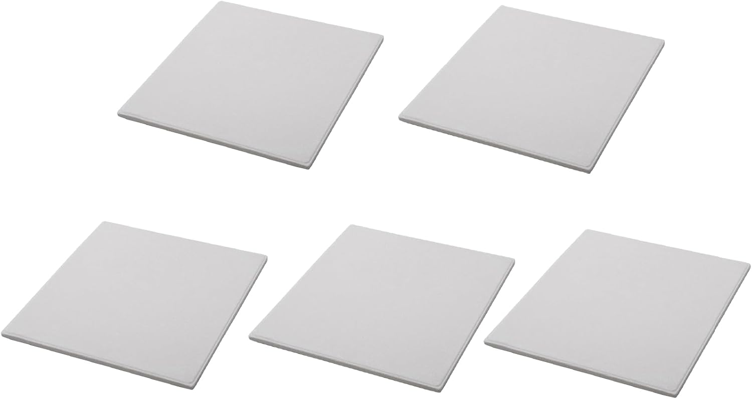 Onoe Pizza Stone 2528 PS-2528 Set of 5 [Compact Pizza Oven Replacement, 11.2 x 9.8 x 0.4 inches (285 x 250 x 10 mm), Barbecue]