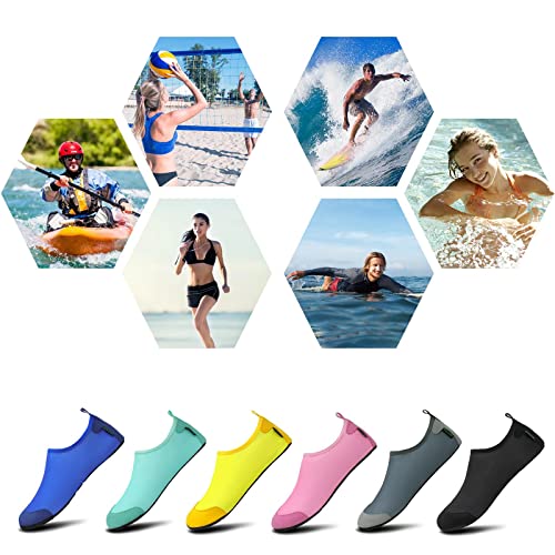 SAGUARO Zapatos Agua Hombre Mujer Zapatillas para Playa Surf Natación Transpirable Secado Rápido Unisex Escarpines Negro 38/39 EU - imagen 7