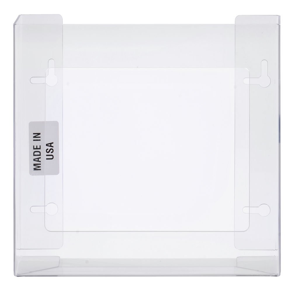 Clear Plastic 2-Box Disposable Glove Dispenser - 10 1/2"L x 3 3/4"D x 10"H by HUBERT – Plastic, Clear, Model GP-014