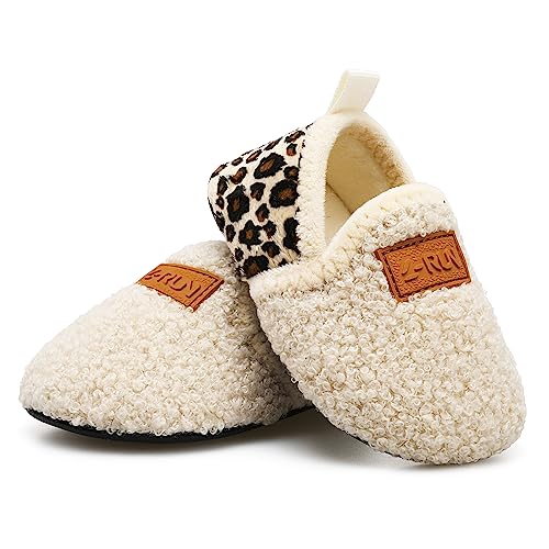 L-Run L-ZT-L01-BEIGE B-26-27 Boy Toddler Bedroom Slippers Girls Home Shoes Beige 8.5-9 Toddler=Eu26-27 thumb #3