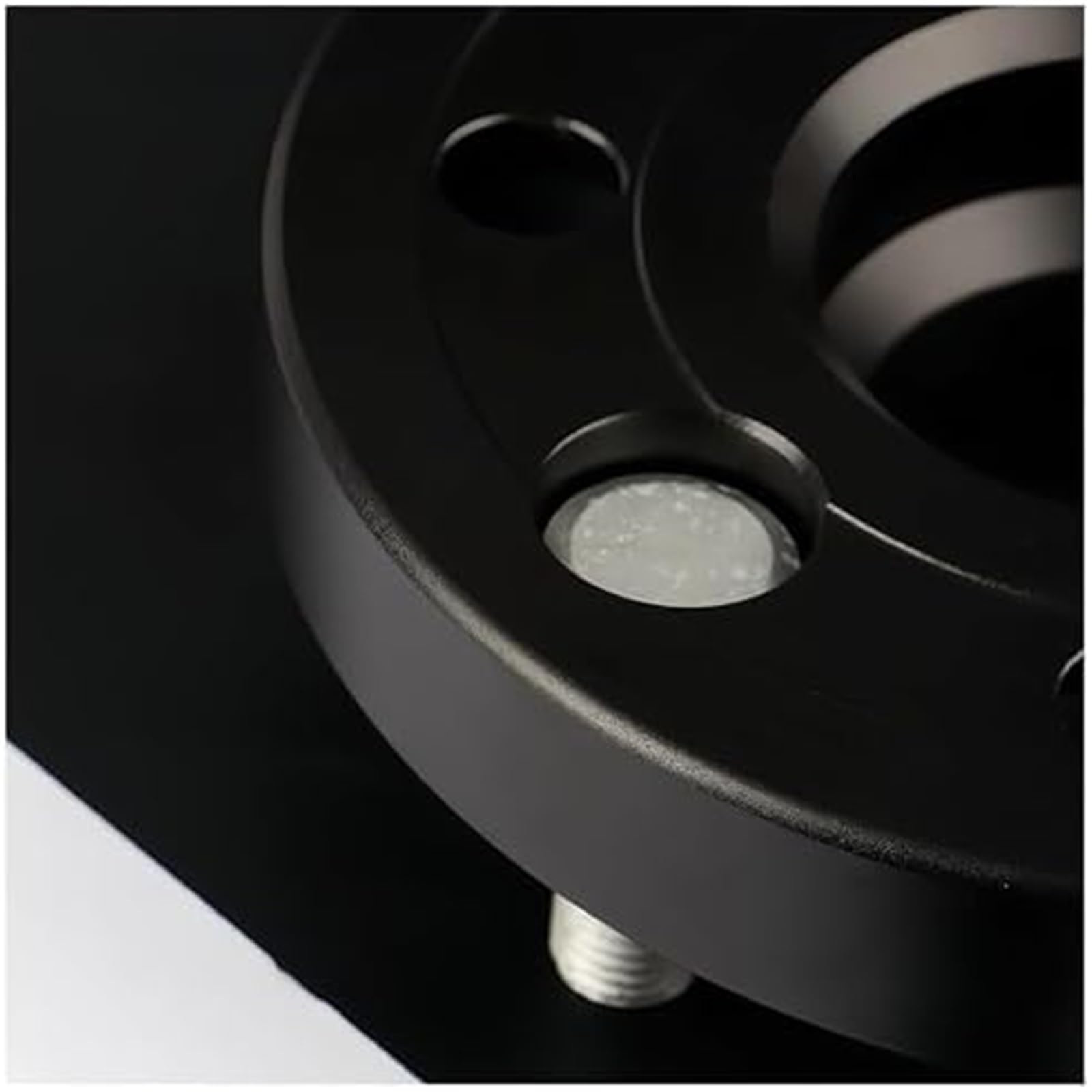 Adapter piasty samochodowej Adaptery dla kół 2 szt. Adapter dystansowy Kołnierz z 4 końcówkami, uniwersalnego samochodu M12x1,5 12X1,25(BLACK 2PCS 15MM 12x1 25)