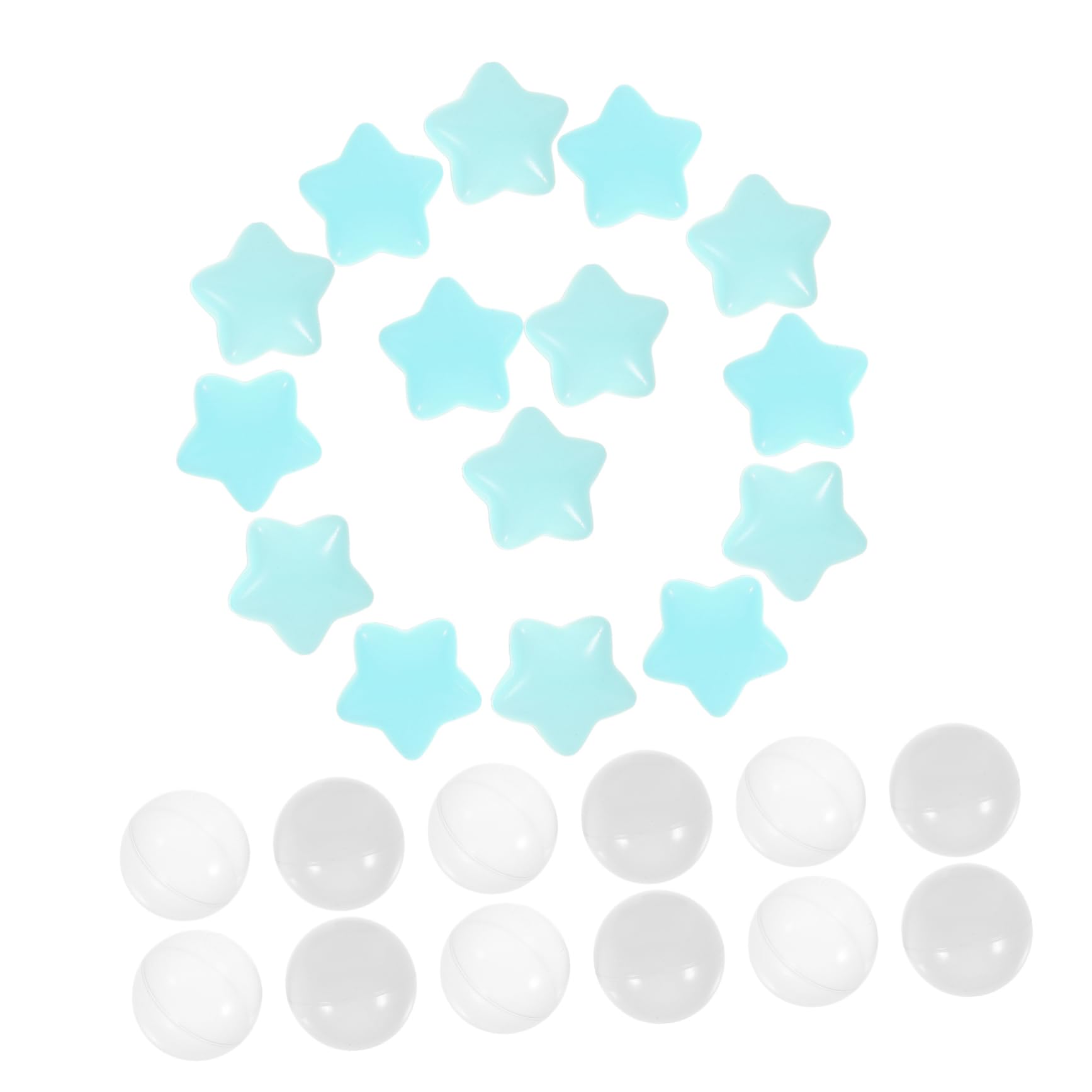 CORHAD 100pcs Ocean Balls Plastic Star Shaped Balls Trampoline Rooms and Parties Crush Resistant Party Game Props