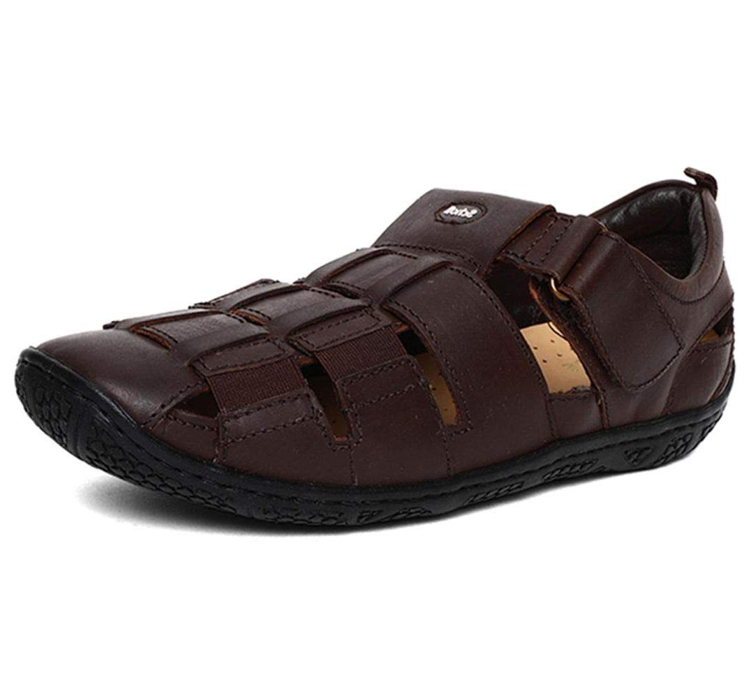 SCHOLL Men Track Fisherman Brown Leather Sandals-6 India/UK (40EU) (8644266) (B07N8KMJBK) Amazon Price History, Amazon Price Tracker