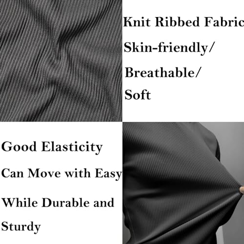 Men's Muscle Stretch Shirts Long&Short Sleeve V Neck Slim Fit Stylish T-Shirts Casual Thermal Underwear2
