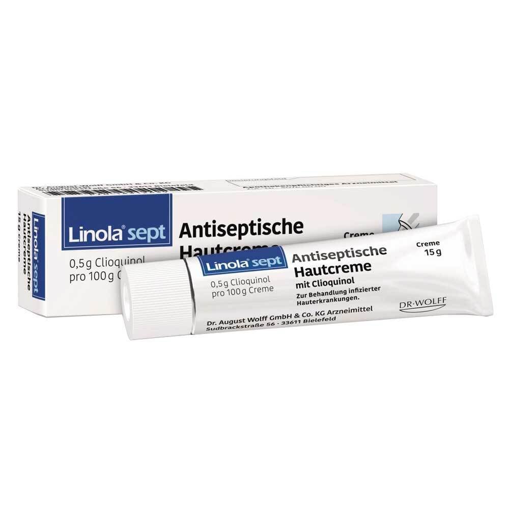 LINOLA sept Antiseptische Hautcreme mit Clioquinol, 15 g