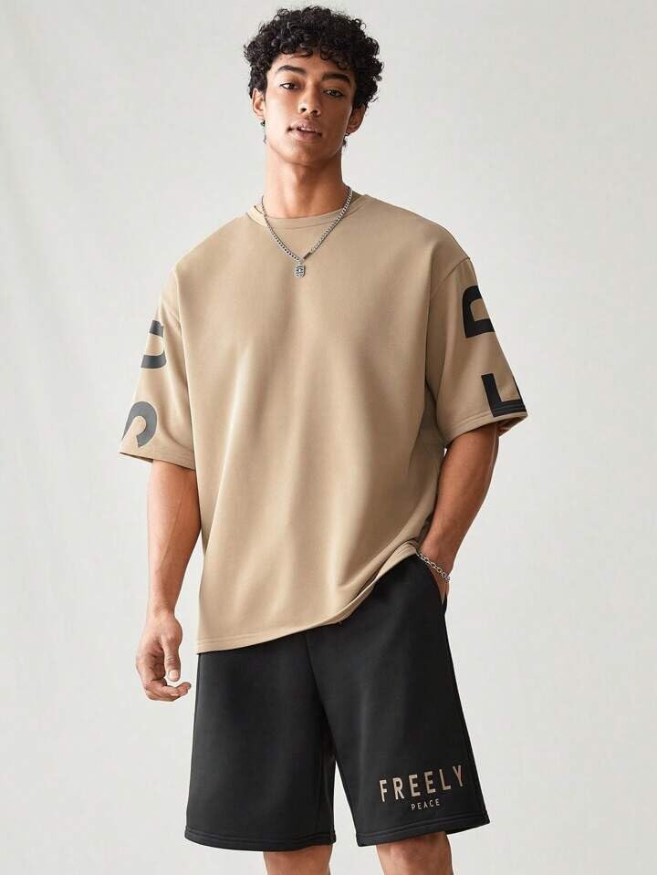 Image of ColorChakra Oversized Tshirt for Mens Down Shoulder Loose fit t-Shirt Men Oversize t-Shirt M to 4XL