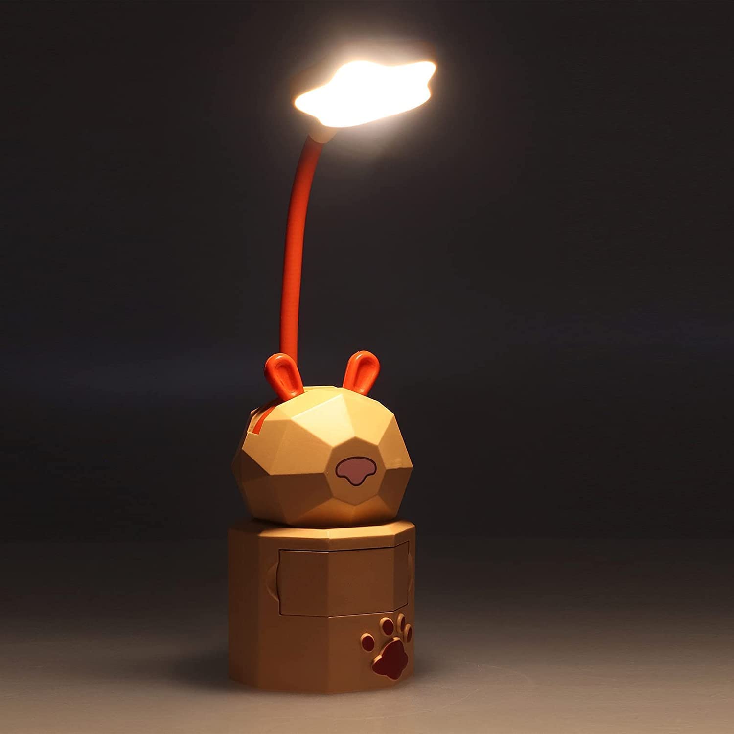 Klemmleuchte Schreibtischlampe USB-Schreibtischlampe, Frei Biegbar, Niedliche Wiederaufladbare Schreibtischlampe Mit Telefonhalterfunktion Für Arbeitszimmer, Familie, Studentenbüro Leselampe Klemmlamp