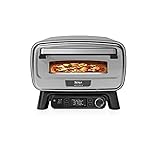 Ninja Artisan Electric Outdoor Pizza Oven & Air Fryer, 4 Functions: Pizza, Air Frying, Baking and Rising, 5 Pizza Settings, with 30 cm Pizza Stone, Pizza Shovel, Griddle and Airfry Basket, Grey