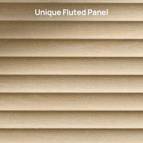 Image of SICOTAS Buffet Cabinet with Storage, Fluted Accent Sideboard Modern Credenza with Larger Drawers, Mid Century Media Console Coffee Bar Table Liquor Cabinet for Dining Room Entryway Kitchen (4 Pieces)