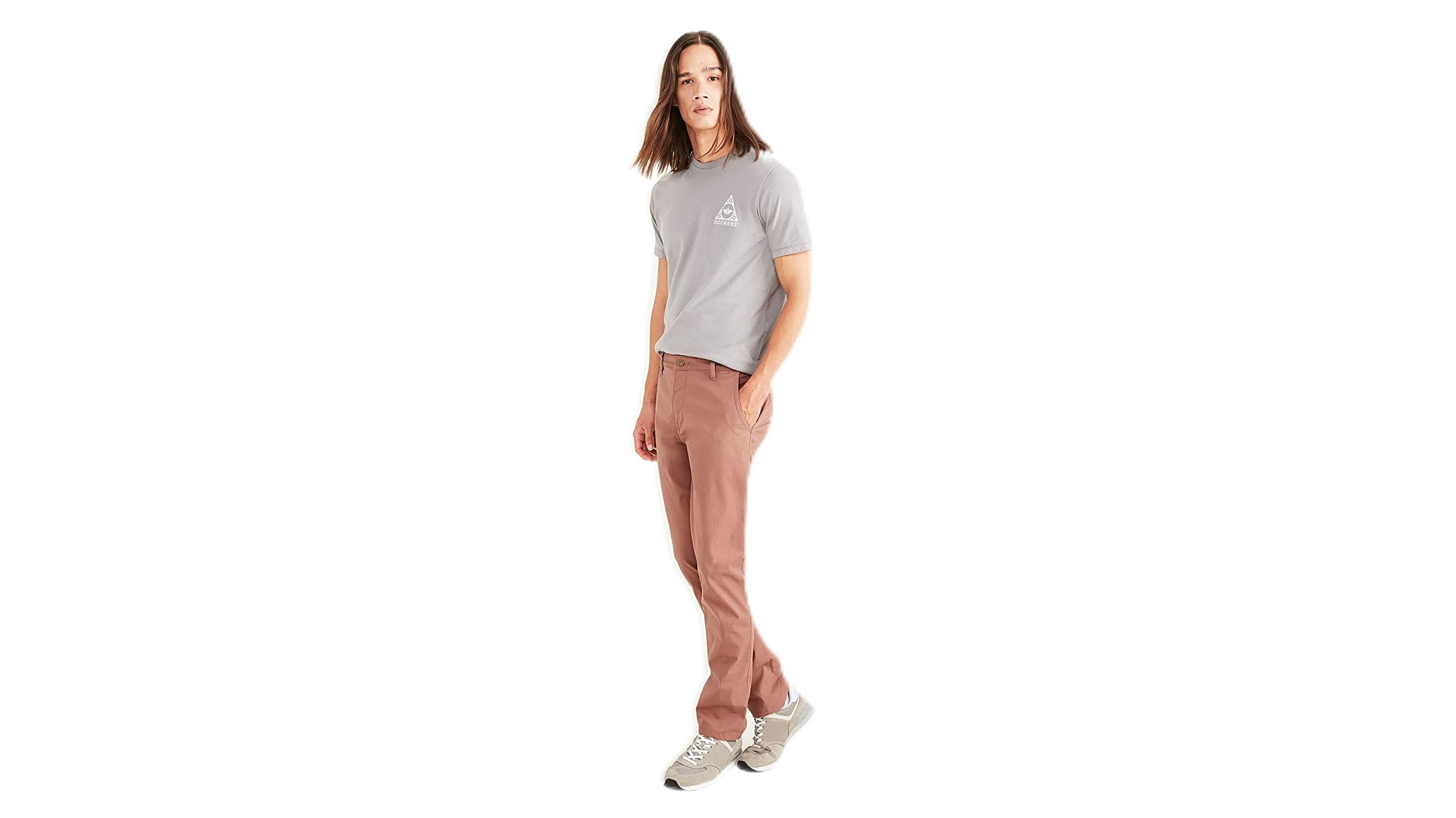 Dockers Men's Alpha Khaki Original Slim Trousers — view 24