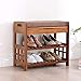 GGFHH Banco Zapatero Entrada Recibidor,Resistente Armario Zapateros en Madera con Asientos Acolchado e 2 Estantes para Entrada Pasillo Sala de Estar Dormitorio,Ahorro Espacio 90x29.5x49