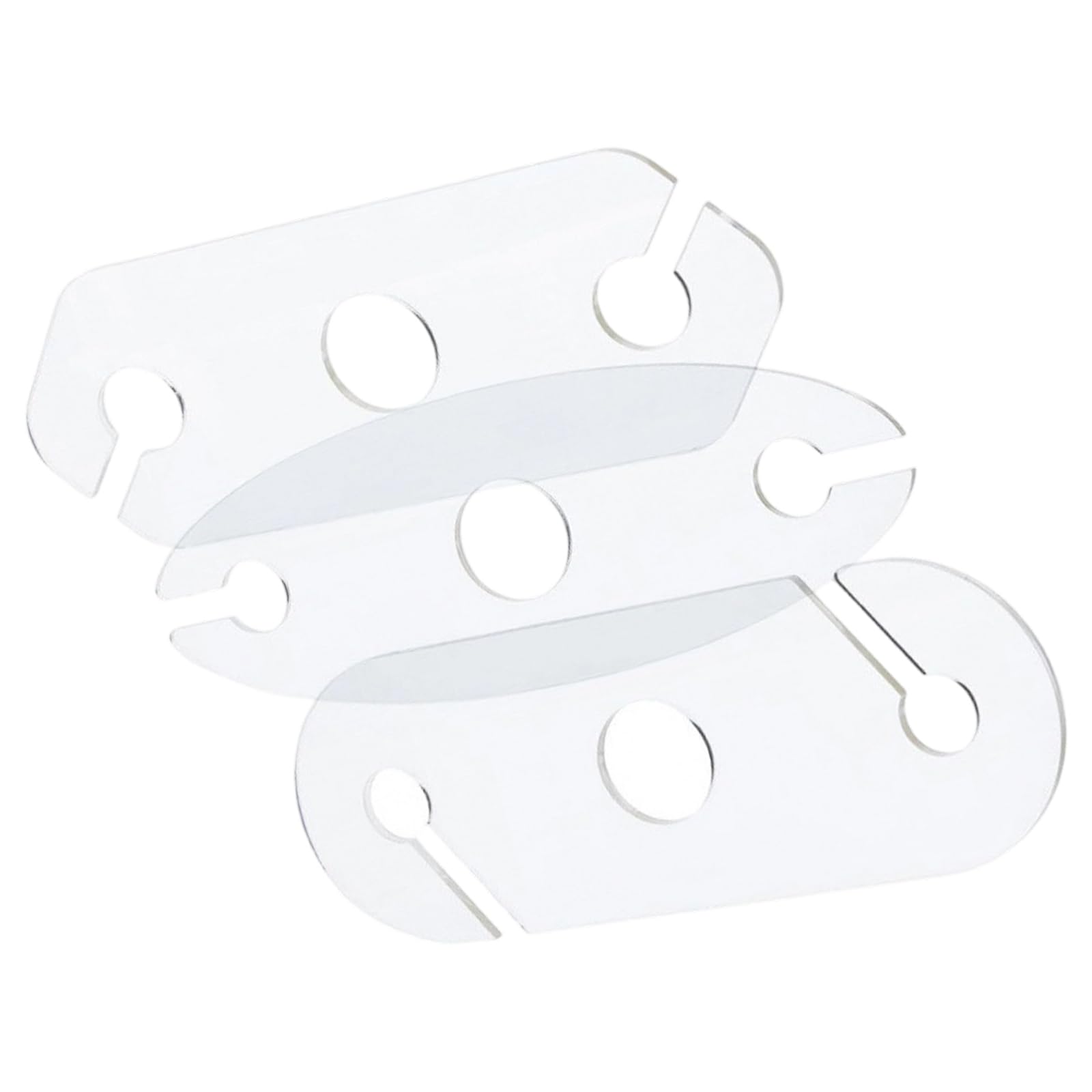 MURYE 3 Pieces Sturdy Acrylic Glass Holder Set for Neat and Accessible Drink Storage Elegant Drink Display