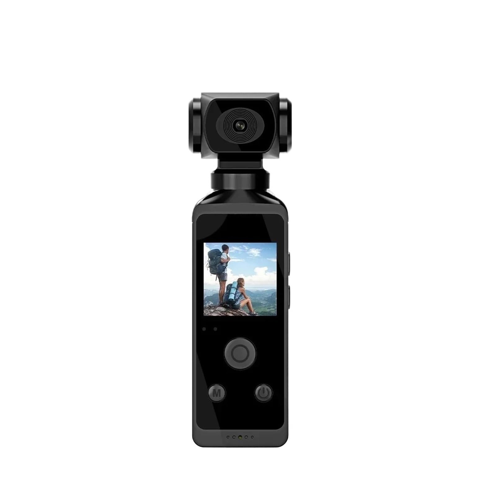 Videocamera tascabile 4K Ultra HD Girevole a 270° Vlog Wifi Mini Cam sportiva Custodia impermeabile Casco da viaggio Registratore for conducente di bicicletta