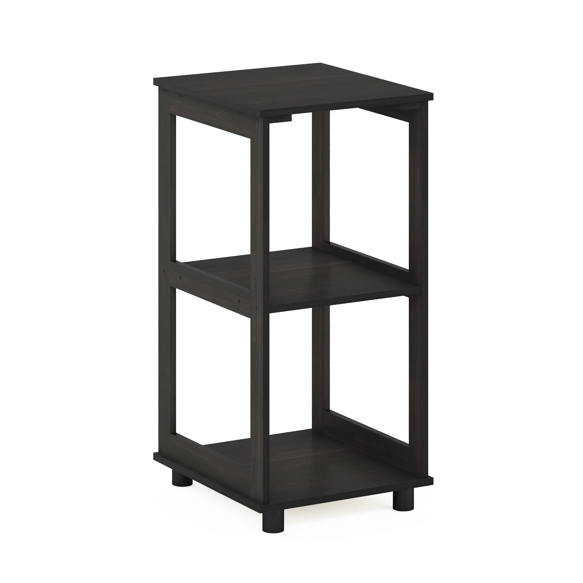 Furinno Romain Mesa Auxiliar, Madera de ingeniería, Espresso, 1 Pack