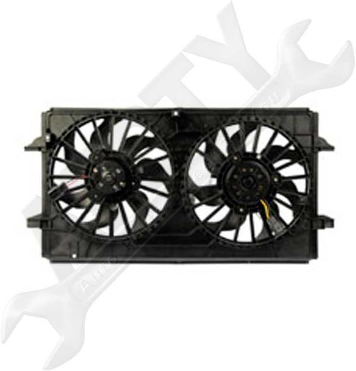 APDTY 731070 Dual Radiator & AC Condenser Cooling Fan Assembly Replaces 22719384