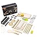 BRODEVET - Kit de sushi completo novedad 2022, 28 piezas con guía práctica, sushi kit profesional, sushi DIY para principiantes, con manteles individuales, palillos, 28,3 x 9,8 x 20,2 cm
