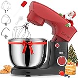 Batidora Amasadora Reposteria 1500 W, Gancho Para Masa y Protector Contra Salpicaduras