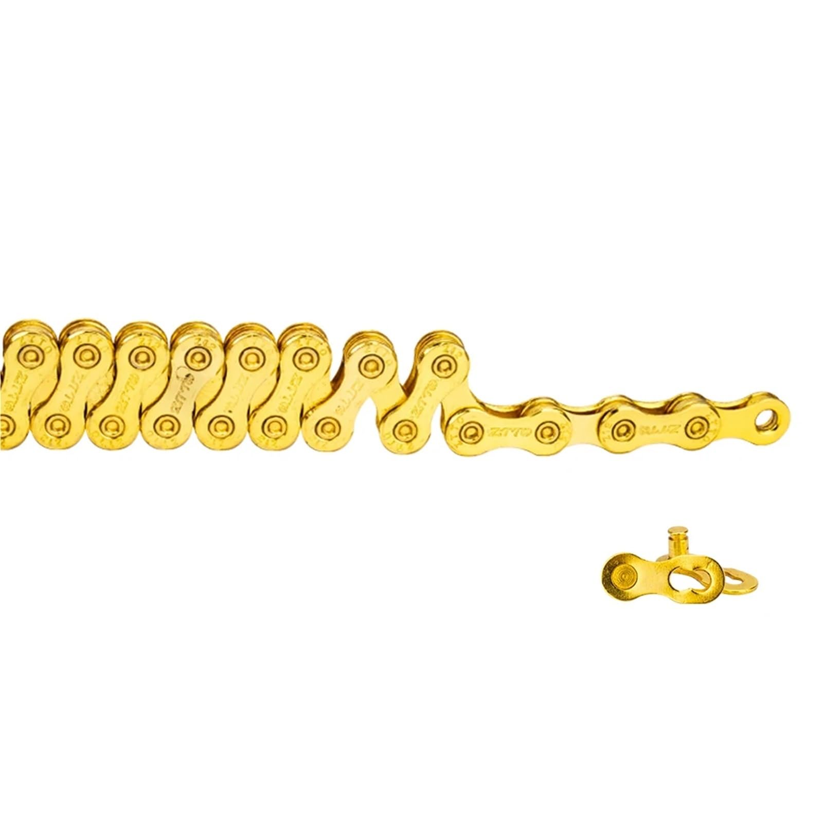 Cadena de oro for bicicleta carretera, 6/7/8 velocidades, 9/10/11/12, universal, con eslabón perdido(10s Gold)