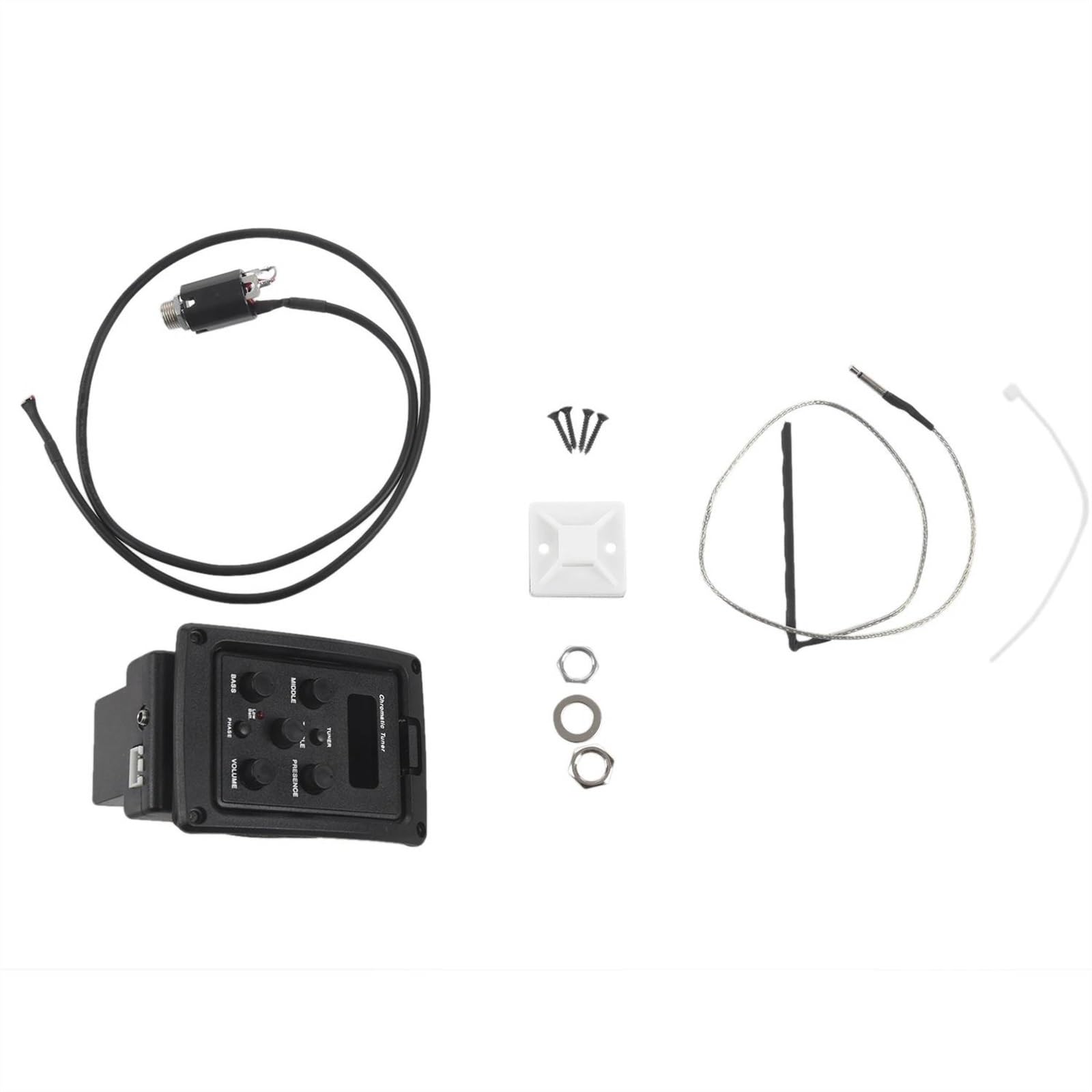Preamplificatore EQ Pickup A 4 Bande Con Accordatore Per Chitarra Acustica Con Sintonizzatore LCD E Controllo Del Volume Con Accordatore Cromatico Pezzi di ricambio per pickup per chitarra acustica