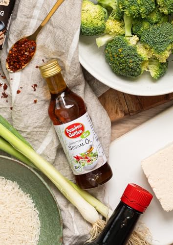 Bamboo Garden Bio Sesamöl, 3er Pack (3 x 100 ml) (Verpackungsdesign kann abweichen)