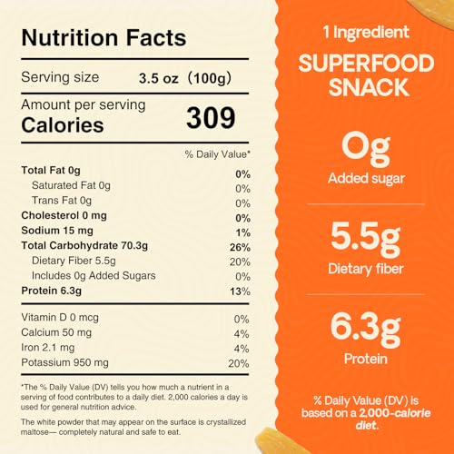 HOSHIMO Japanese Dried Sweet Potato Snack, No Added Sugar, High Fiber, Gluten Free, 100% Natural, Low GI, Japanese Superfood, Health snack, 10.6 oz