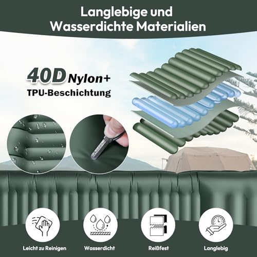 JEMULICE YYD-01 Doppel Isomatte Selbstaufblasend Ultraleicht