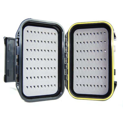 Elixir Outdoor Adventure Waterproof Multiple Compartments Fly Fishing Tackle Lure Box Case, 4.2" X 3" 1.3" #TOP29