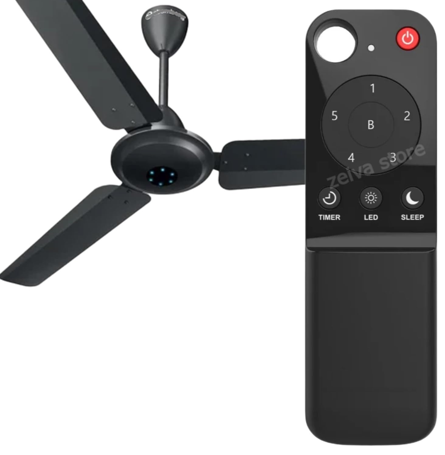 ZIEVA STORE Compatible with Atomberg Ceiling Fan Remote Control Wireless for Smart & Easy Operation with Sleep Mode, Timer Mode and Speed Adjustment (Fan Not Included) (Pack of 1 Pc)