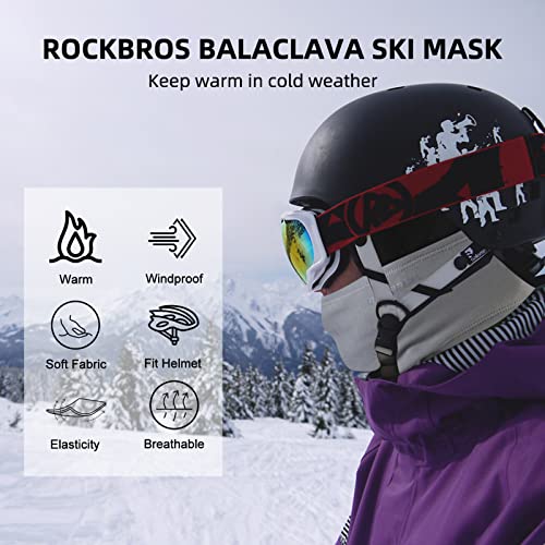 image for ROCKBROS Cold Weather Balaclava Ski Mask for Men Windproof Thermal Win