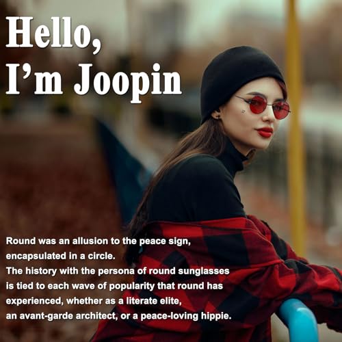 Image of Joopin Small Round Sunglasses Hippie Circle Sun Glasses UV400 Protection