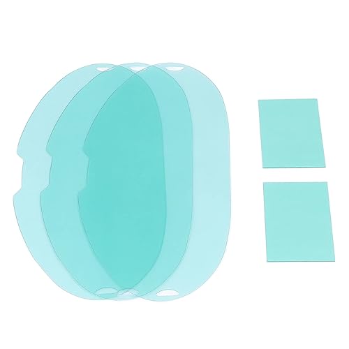 Miniatura 8 de Lente de soldadura de repuesto para lente de visualización grande, 5 unidades, material sólido de policarbonato exterior, filtro de lente protector