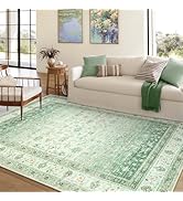 LIVEBOX 8x10 Vintage Grey Boho Rug for Living Room and Bedroom, Non-Slip Retro Floral Design, Distressed Accent Carpet f 51xvGFSYCaL. AC SR166,182
