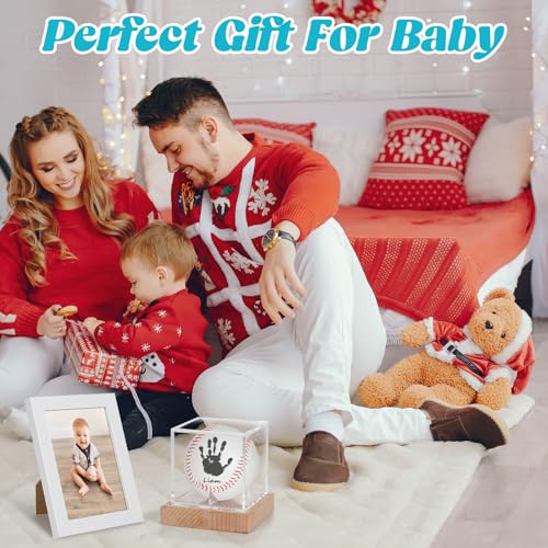 Bixinyo Baby Hand And Footprint Kit - Baby Baseball Handprint Kit With Ink Pad - Newborn Keepsake Baby Shower Gifts For Boys & Girls thumb #6