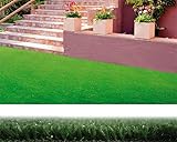 Kunstrasen – Rasen mit einer Höhe von 7 mm und 1 x 5 m, wetterfest, ideal für Gärten und...