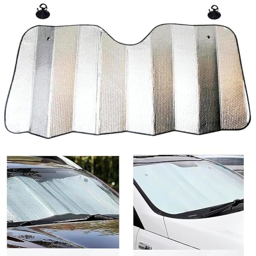 XFSRG Parasol Coche Delantero Reflectante Plegable Protección Solar para Accesorios Coche Ideal para Lunas Delanteras